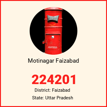 Motinagar Faizabad pin code, district Faizabad in Uttar Pradesh