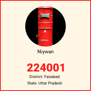 Niywan pin code, district Faizabad in Uttar Pradesh