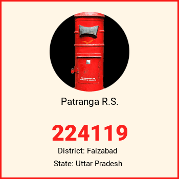 Patranga R.S. pin code, district Faizabad in Uttar Pradesh