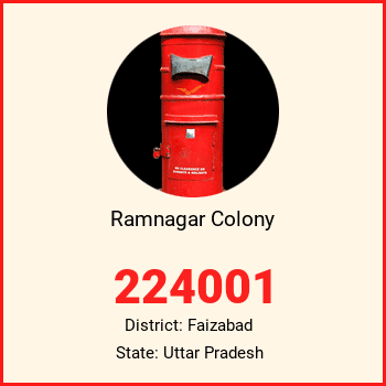 Ramnagar Colony pin code, district Faizabad in Uttar Pradesh