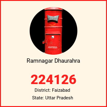 Ramnagar Dhaurahra pin code, district Faizabad in Uttar Pradesh