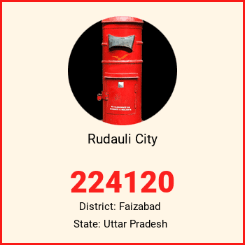 Rudauli City pin code, district Faizabad in Uttar Pradesh