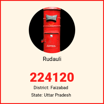 Rudauli pin code, district Faizabad in Uttar Pradesh
