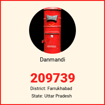 Danmandi pin code, district Farrukhabad in Uttar Pradesh