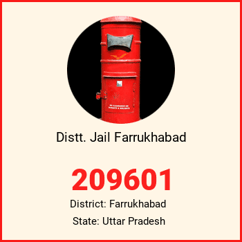 Distt. Jail Farrukhabad pin code, district Farrukhabad in Uttar Pradesh