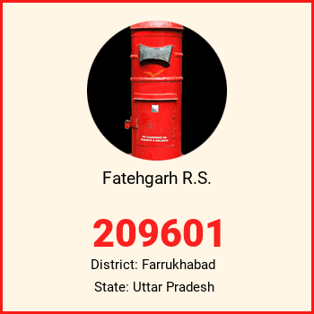 Fatehgarh R.S. pin code, district Farrukhabad in Uttar Pradesh