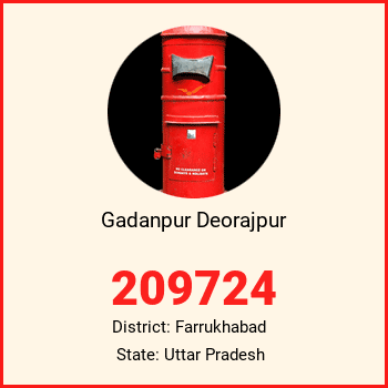 Gadanpur Deorajpur pin code, district Farrukhabad in Uttar Pradesh