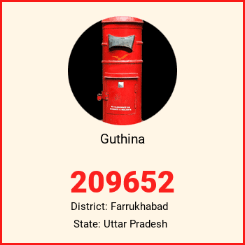 Guthina pin code, district Farrukhabad in Uttar Pradesh