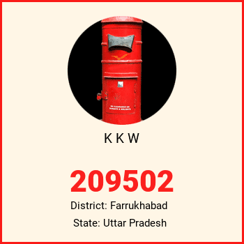 K K W pin code, district Farrukhabad in Uttar Pradesh