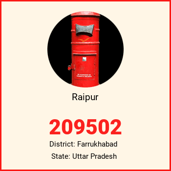 Raipur pin code, district Farrukhabad in Uttar Pradesh