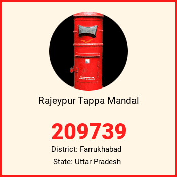 Rajeypur Tappa Mandal pin code, district Farrukhabad in Uttar Pradesh