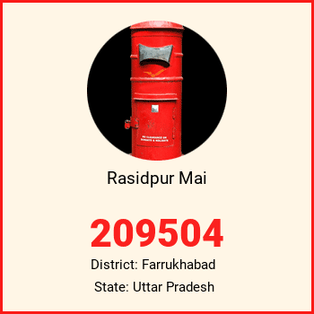 Rasidpur Mai pin code, district Farrukhabad in Uttar Pradesh
