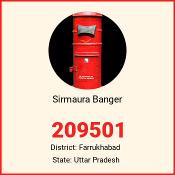Sirmaura Banger pin code, district Farrukhabad in Uttar Pradesh