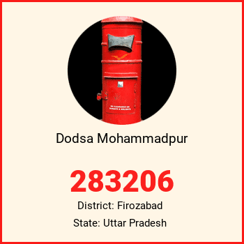 Dodsa Mohammadpur pin code, district Firozabad in Uttar Pradesh