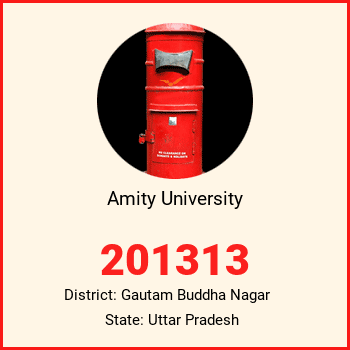 Amity University pin code, district Gautam Buddha Nagar in Uttar Pradesh