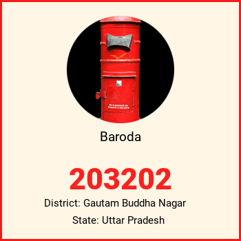 Baroda pin code, district Gautam Buddha Nagar in Uttar Pradesh