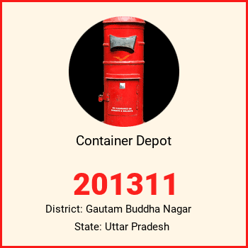 Container Depot pin code, district Gautam Buddha Nagar in Uttar Pradesh