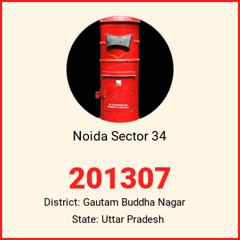 Noida Sector 34 pin code, district Gautam Buddha Nagar in Uttar Pradesh