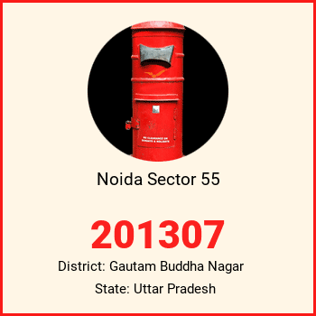 Noida Sector 55 pin code, district Gautam Buddha Nagar in Uttar Pradesh