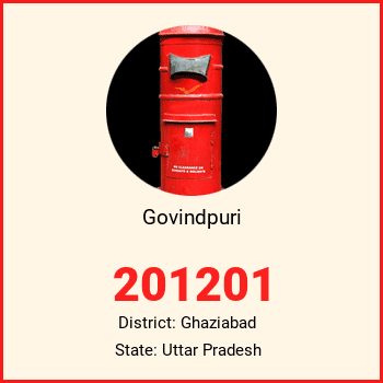 Govindpuri pin code, district Ghaziabad in Uttar Pradesh
