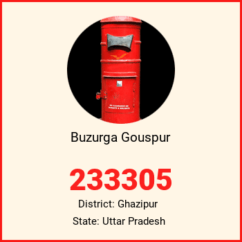 Buzurga Gouspur pin code, district Ghazipur in Uttar Pradesh