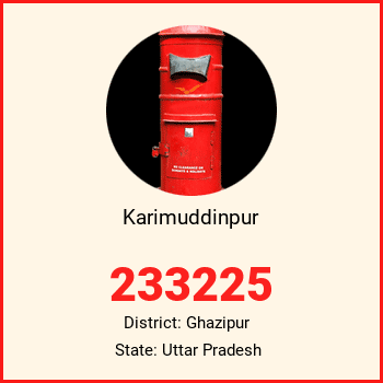Karimuddinpur pin code, district Ghazipur in Uttar Pradesh