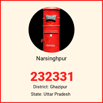 Narsinghpur pin code, district Ghazipur in Uttar Pradesh