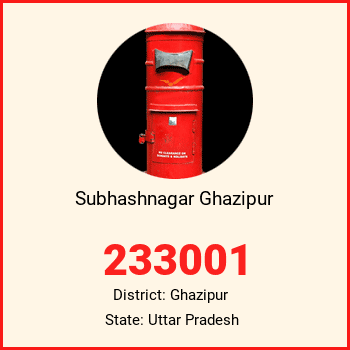 Subhashnagar Ghazipur pin code, district Ghazipur in Uttar Pradesh