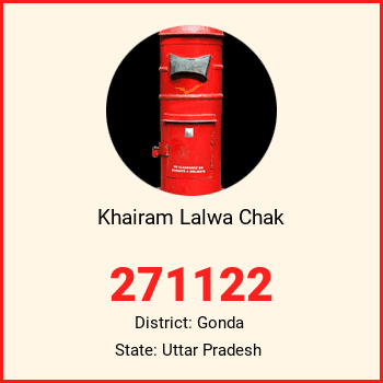 Khairam Lalwa Chak pin code, district Gonda in Uttar Pradesh