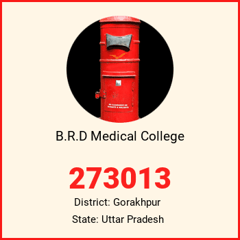 B.R.D Medical College pin code, district Gorakhpur in Uttar Pradesh