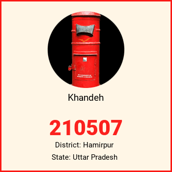 Khandeh pin code, district Hamirpur in Uttar Pradesh