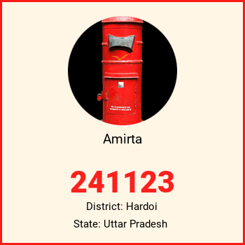 Amirta pin code, district Hardoi in Uttar Pradesh