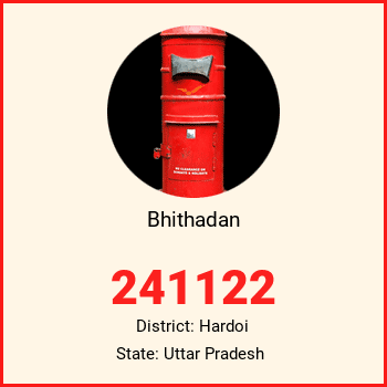 Bhithadan pin code, district Hardoi in Uttar Pradesh