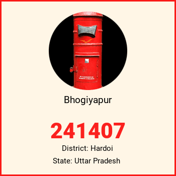 Bhogiyapur pin code, district Hardoi in Uttar Pradesh