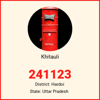 Khitauli pin code, district Hardoi in Uttar Pradesh
