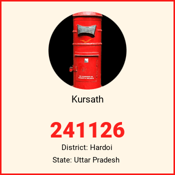 Kursath pin code, district Hardoi in Uttar Pradesh