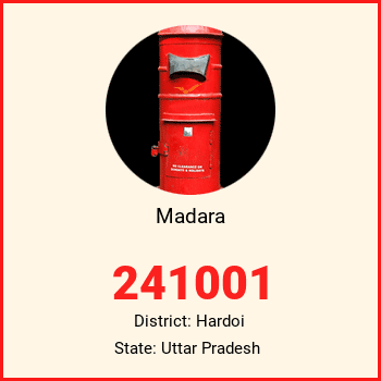 Madara pin code, district Hardoi in Uttar Pradesh