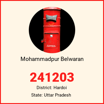 Mohammadpur Belwaran pin code, district Hardoi in Uttar Pradesh