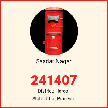 Saadat Nagar pin code, district Hardoi in Uttar Pradesh