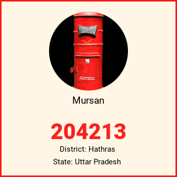 Mursan pin code, district Hathras in Uttar Pradesh
