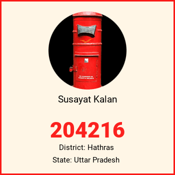 Susayat Kalan pin code, district Hathras in Uttar Pradesh