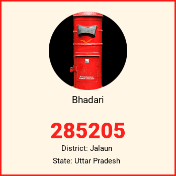 Bhadari pin code, district Jalaun in Uttar Pradesh