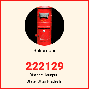 Balrampur pin code, district Jaunpur in Uttar Pradesh