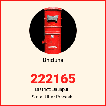 Bhiduna pin code, district Jaunpur in Uttar Pradesh