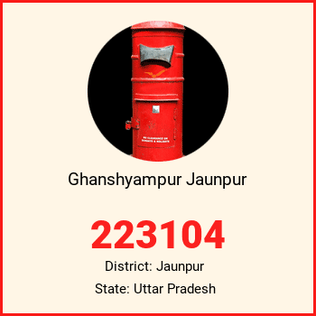 Ghanshyampur Jaunpur pin code, district Jaunpur in Uttar Pradesh