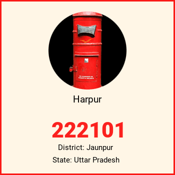 Harpur pin code, district Jaunpur in Uttar Pradesh