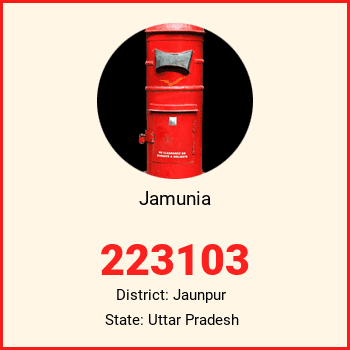 Jamunia pin code, district Jaunpur in Uttar Pradesh