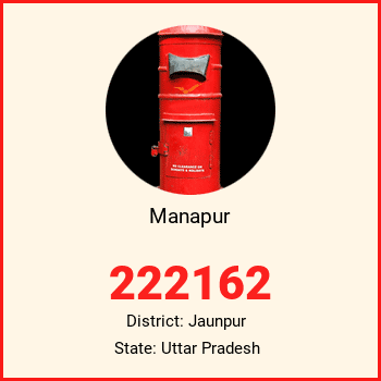 Manapur pin code, district Jaunpur in Uttar Pradesh