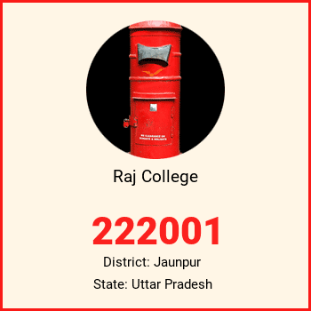 Raj College pin code, district Jaunpur in Uttar Pradesh
