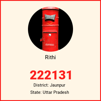 Rithi pin code, district Jaunpur in Uttar Pradesh